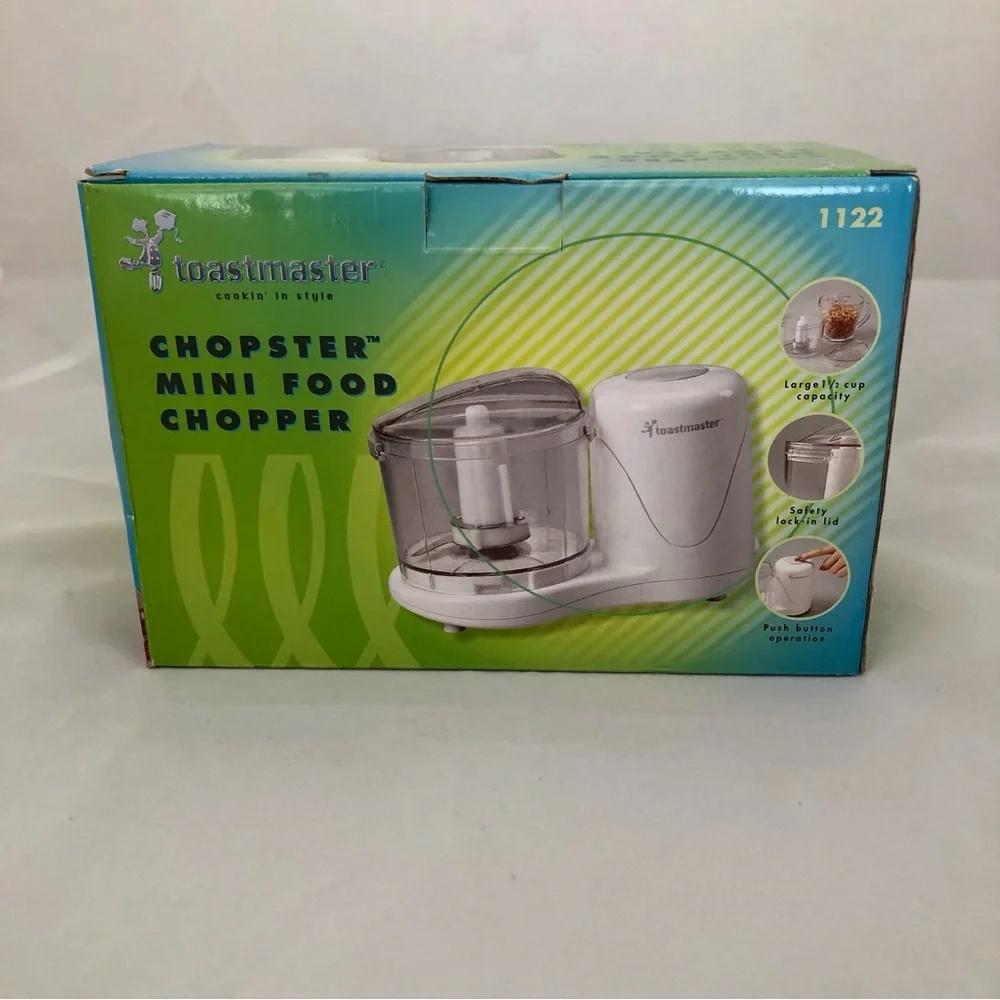 Toastmaster Chopster Mini Food Chopper — White